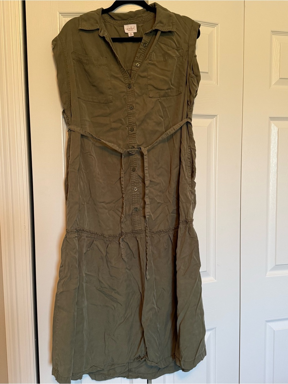 Green Isabel Maternity Maxi Dress